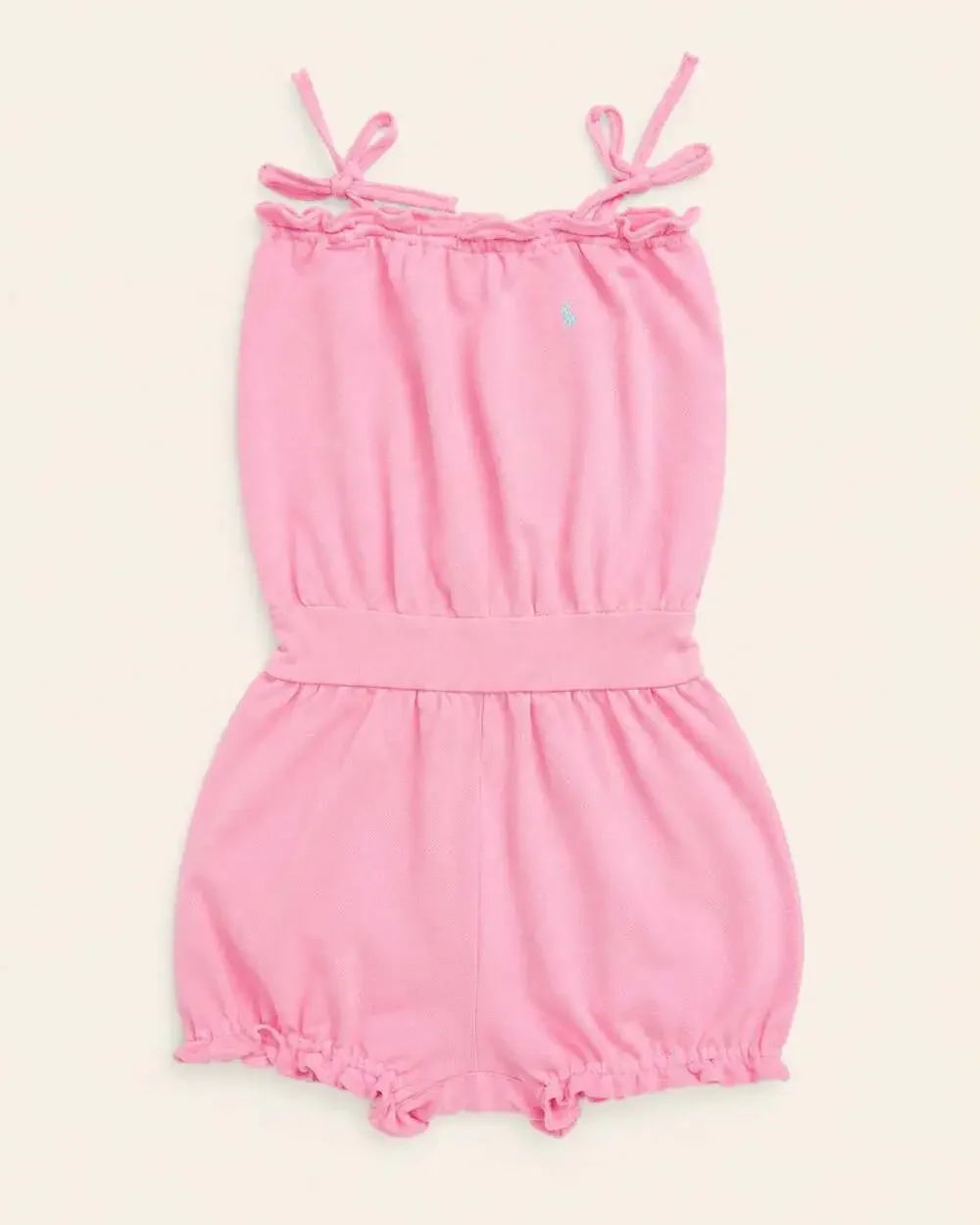 Ralph Lauren Preppy Coquette Pink Bubble Romper 24M Girls